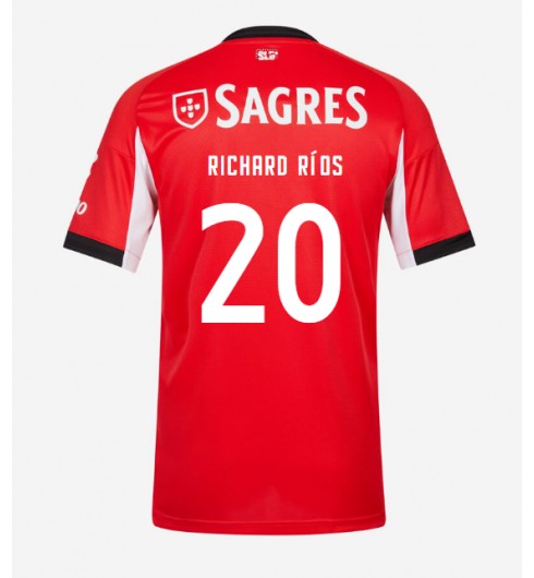 Moške Nogometnih dresov Benfica Richard Rios #20 Domači 2025-26 Kratki rokavi Moške Nogometnih dresov Benfica Richard Rios #20 Domači 2025-26 Kratki rokavi